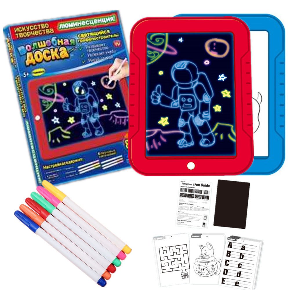 Magic Drawing Pad Electronics LED Writing Board Creative Art For Children
