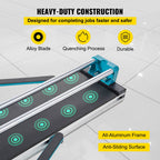 Manual Tile Cutter 1200mm Cutting Machine w/ Laser for Ceramic