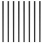 Staircase Metal Balusters, 38'' x 1'' Flat Aluminum Alloy Decorative Banister Spindles, 72 Pack Deck Baluster with Screws, Classic Hollow Deck Railing Satin Black Powder Coated for Porch