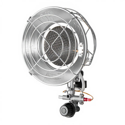 Propane Tank Top Heater with Portable Trolley, 15000 BTU Rapid Heating 180-Degree Infrared Radiant Tank Top Gas Heater for 9-18kg Propane Tanks, for Ice Fishing/ Hunting/Outdoor Single Burner