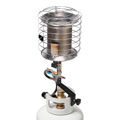Propane Tank Top Heater, 42000 BTU Rapid Heating 360-Degree Infrared Radiant Tank Top Gas Heater, Stepless Temperature Adjustment for Ice Fishing/ Hunting/Outdoor Work, Single Burner