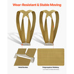 Moving Straps, Supports up to 453.6 kg, 2-Person Lifting and Moving System with 2 Harness Straps & 1 Load-bearing Strap, Adjustable Lifting Shoulder Straps Move Furniture Appliances Mattresses