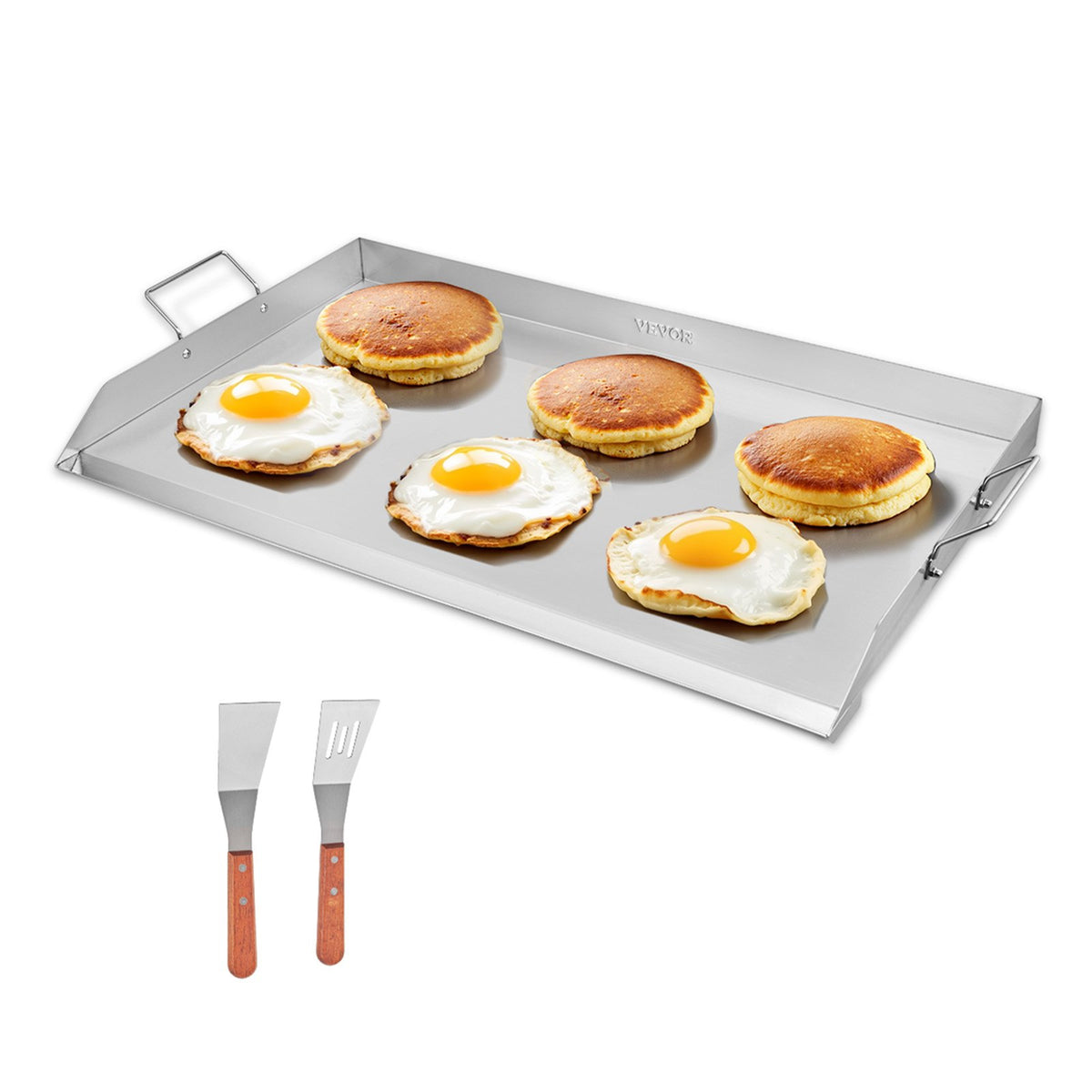 VEVOR 36x22 in Flat Top Griddle Stainless Steel Universal BBQ Grill Pan Cookware