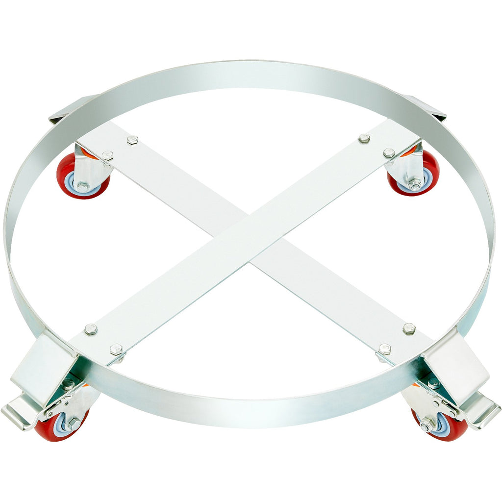 2PCS 250 L Heavy Duty Drum Dolly, 454 kg Load Capacity, Barrel Dolly Cart Drum Caddy, Non Tipping Hand Truck Capacity Dollies with Steel Frame 4 Swivel Casters Wheel, for Drum Handling