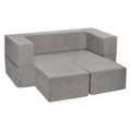 VEVOR Modular Kids Play Couch 4Pcs DIY Creative Child Sectional Sofa Dark Grey