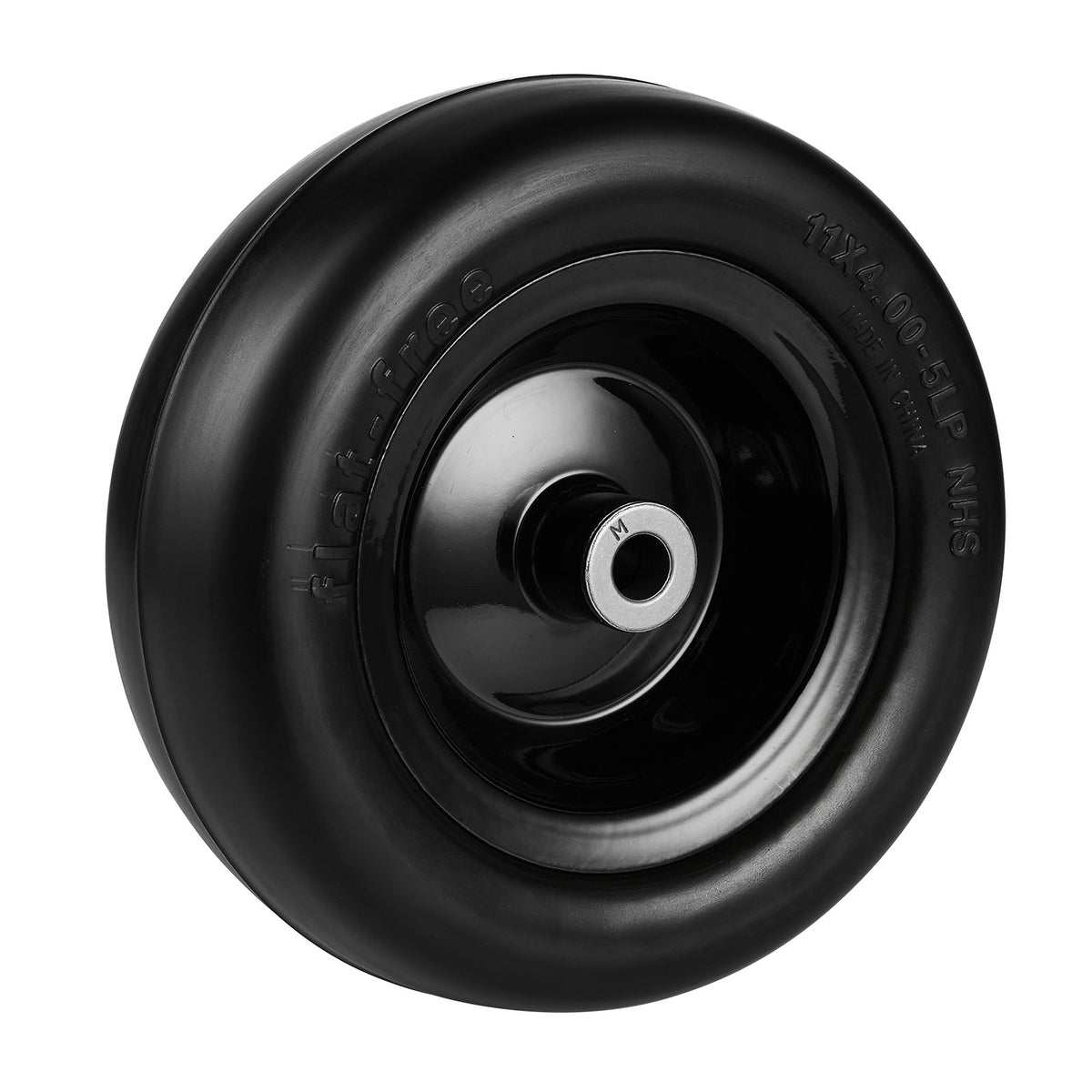 VEVOR Lawn Mower Tires with Rim, 11x4-7" Tubeless Tractor Tires, 2-Pack Tire and Wheel Assemby, Flat-free PU Tire, 3.4" Centered Hub, 3/4" Bushing Size, 20 PCS Adapters for Riding Mowers Lawn Tractors