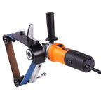 VEVOR Pipe Tube Polisher Sander, 1300W Pipe Belt Sander with 6 Variable Speeds 1100-3200rpm, Professional Belt Sander Grinding Machine with 50PCS Sanding Belts for Burnishing Finishing Rust Removal