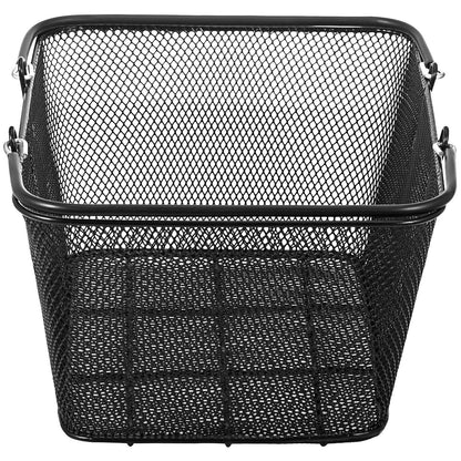 VEVOR Shopping Baskets with Handles, 12PCS, Black Metal Shopping Basket, Portable Wire Shopping Basket, Black Wire Mesh shopping Basket Set for Supermarkets, Retail Stores, Grocery Shopping, Black