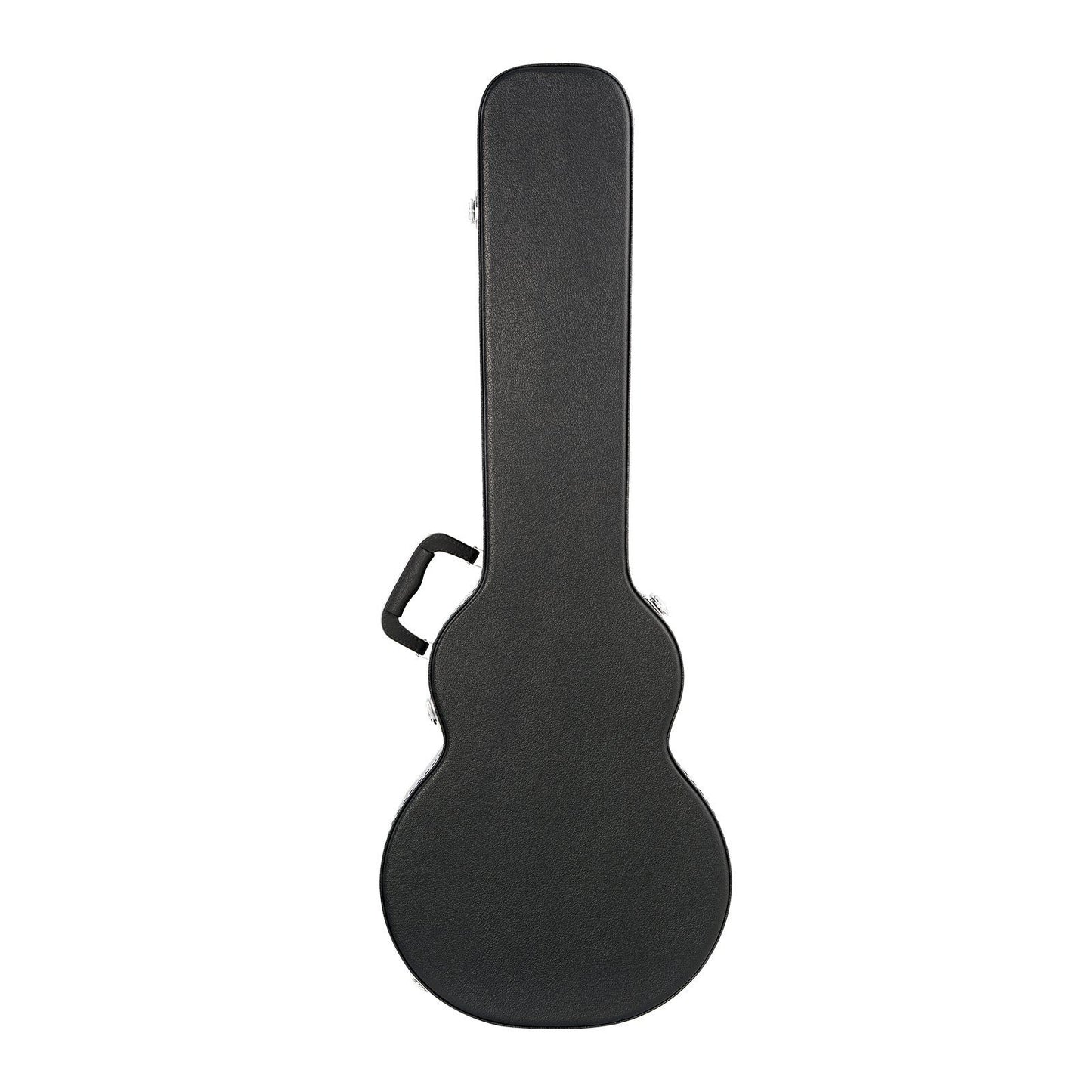 Electric Guitar Hard Case, 1050 mm Gourd-Shaped Guitar Hard Case, With Lock Latch Key Handle, PVC Padding Soft Lining Water-Resistant Hard Shell Guitar Cases, for 990 mm LES Paul Guitars, Black