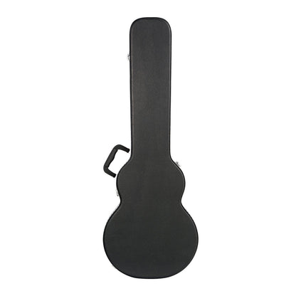 Electric Guitar Hard Case, 1050 mm Gourd-Shaped Guitar Hard Case, With Lock Latch Key Handle, PVC Padding Soft Lining Water-Resistant Hard Shell Guitar Cases, for 990 mm LES Paul Guitars, Black