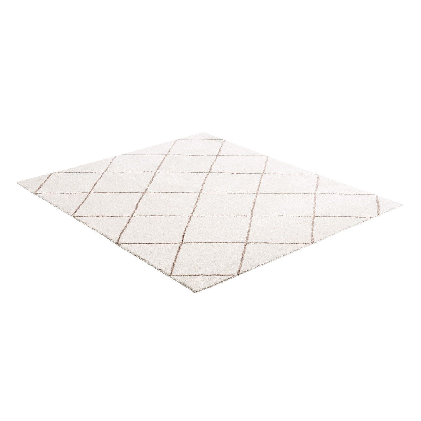 Indoor Plush Area Rugs, 2.44 x 3.05m Plush Carpet, Area Rugs Furry with Long Plushs Pile, Thick & Durable High-Pile Rug for High-Traffic Areas, Bedroom, Non-Shedding & Non-Slip Backing, Beige