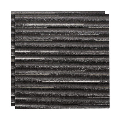 Carpet Tiles Reusable 610x610 mm, 24 PCS Modular Carpet Square Rug, Commercial Floor Soft Padded for Seamless Cover 8.9㎡, Easy DIY Replacement for Living Room Bedroom Office Indoor, Gray
