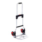 Folding Hand Truck, 80 kg Load Capacity, Aluminum Portable Cart, Convertible Hand Truck and Dolly with Telescoping Handle and Rubber Wheels, Ultra Lightweight Super Strong for Moving Warehouse