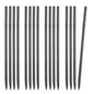 Rebar Stakes, 406.4 mm, Heavy-Duty 11.5 mm Diameter, Straight Galvanized Steel Ground Anchors with Chisel Point End & Rust-Resistant Coating, for Gardening Support, Fence, Camping Tents (16-Pack)