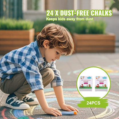 Easel Accessory Set, 32 PCS Kid's Art Easel Painting Kit Including Chalks, Dry-Erase Markers & Paper Rolls, Supplies Set for Tabletop Art Easel, Painting Accessories for Toddlers Boys and Girls