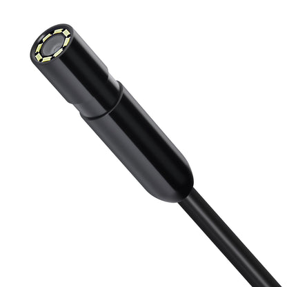 Endoscope Camera with Light, 1920P HD Borescope for Android & IOS, 8 LED Lights Inspection Camera with 5m Semi-Rigid Cable, 2X Zoom, IP67 Waterproof Snake Scope Camera for Auto, Plumbing