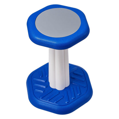 Kids Wobble Chair, Active Chair with Sponge Cushion, Wobble Stool Improves Focus, Posture and Calm Children, Ideal for Schools and Home, Age 7-14, Blue