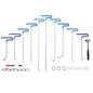 Rods Dent Puller Stainless Steel Paintless Repair Kits Hail Removal 20PCS