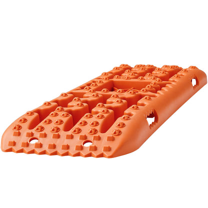 VEVOR 10 TON Traction Boards with PP Material, Recovery Boards for Off-road Vehicles/Cars/Pickups/SUVs/RVs, Pair Tire Traction Mats on Snow, Sand, Mud and Loose Terrain, Storage Bag, Long, Orange