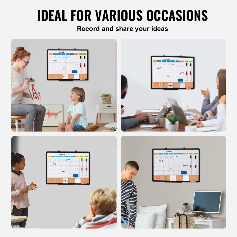 Collage of people using a digital whiteboard in various settings with text 'Ideal for Various Occasions'.