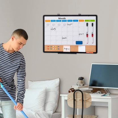 Person using a digital whiteboard in a home office setting