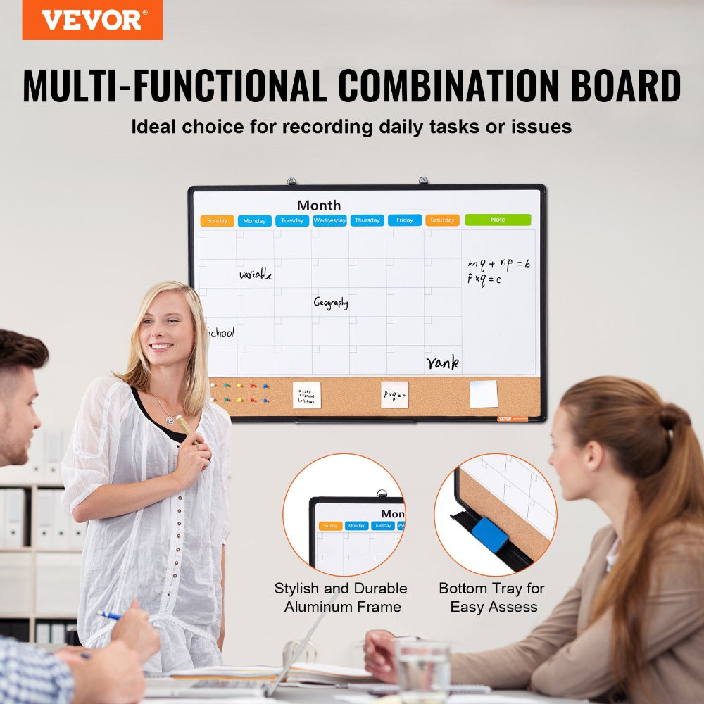 Vevor multi-functional combination board with people around it in a classroom setting