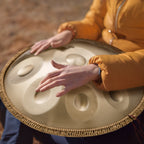 Handpan Drum 22 in 10 Notes D Minor Hand Drum Instrument with Mallet