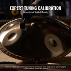 Handpan Drum 22 in 12 Notes D Minor Hand Drum Instrument with Mallet