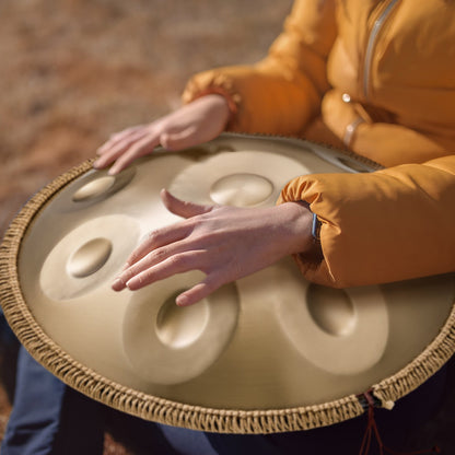 Handpan Drum 22 in 9 Notes D Minor Steel Hand Drum with Mallets for Adult