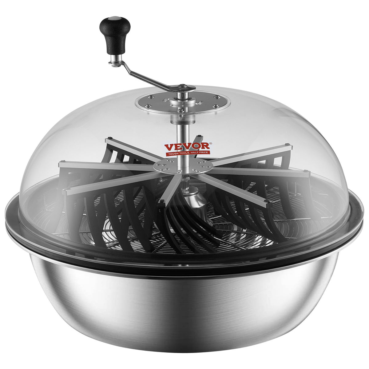 VEVOR Leaf Bowl Trimmer, 24'' Trimmer Bowl, Manual Bud Trimmer with Stainless-Steel Blades for Twisted Spin Cut, Clear Visibility Dome and Hand Pruner Included, for Cutting Leaves, Buds, Flowers