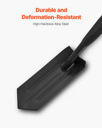 Trench Shovel, 10.4 cm Blade Heavy-Duty Trenching Shovel, Narrow Spade Trench Digger with Fiberglass Handle and Non-Slip Grip, for Gardening, Digging Holes, Trenching, and Planting, 142.5 cm