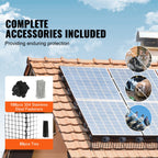 VEVOR 8in x 100ft Solar Panel Bird Guard Critter Guard Roll Kit 100pcs Fasteners