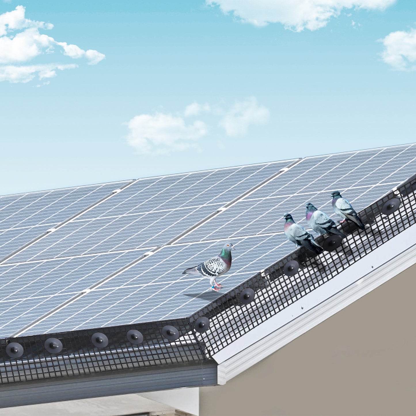 VEVOR 8in x 100ft Solar Panel Bird Guard Critter Guard Roll Kit 100pcs Fasteners
