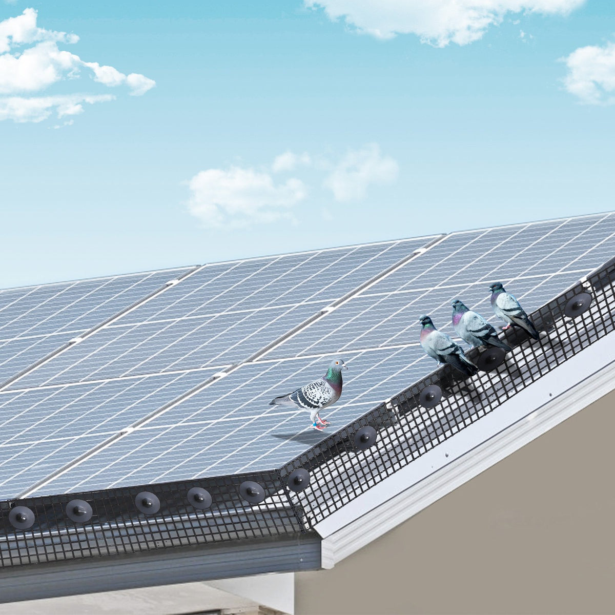 VEVOR 8in x 100ft Solar Panel Bird Guard Critter Guard Roll Kit 100pcs Fasteners