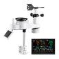 7-in-1 Wireless Weather Station, 190.5 mm VA Display, Solar Powered Outdoor Sensor, Rain Gauge, Indoor Outdoor for Weather Forecast, Temperature, Humidity, Wind Speed and Direction (No WiFi)