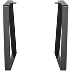 406.4MM Trapezoid Steel Table Legs, Replacement Furniture Legs Set of 2 for DIY Coffee Tables, Modern Desks, Bench, Night Stands, Sofa, Max Load 181.4KG Heavy Duty, Quick Instalation Legs Black