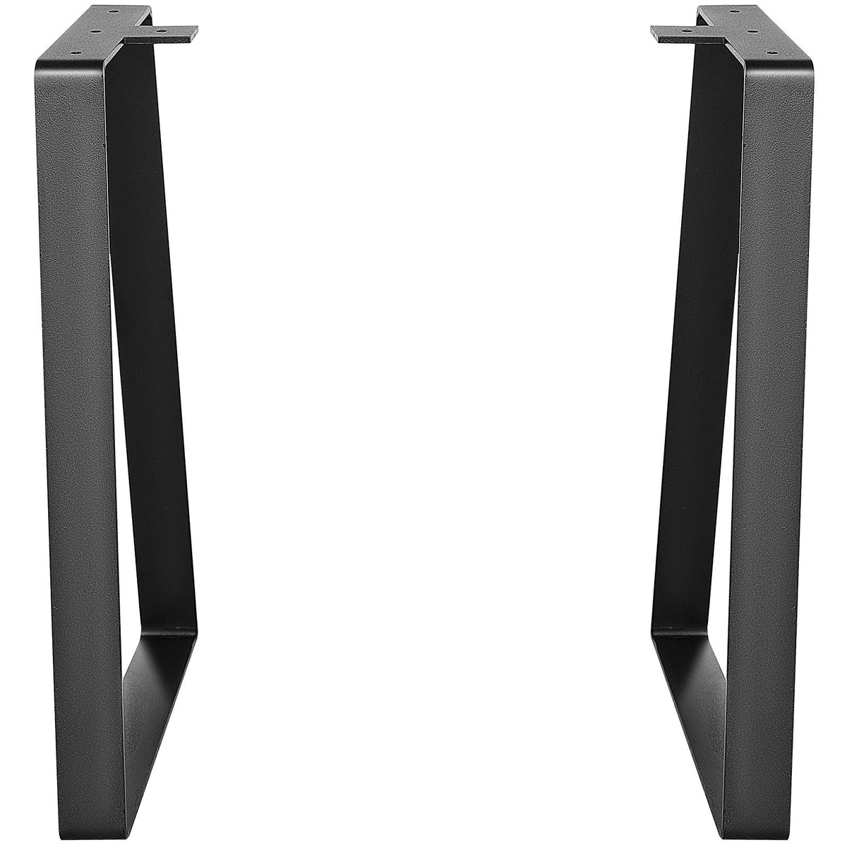 406.4MM Trapezoid Steel Table Legs, Replacement Furniture Legs Set of 2 for DIY Coffee Tables, Modern Desks, Bench, Night Stands, Sofa, Max Load 181.4KG Heavy Duty, Quick Instalation Legs Black