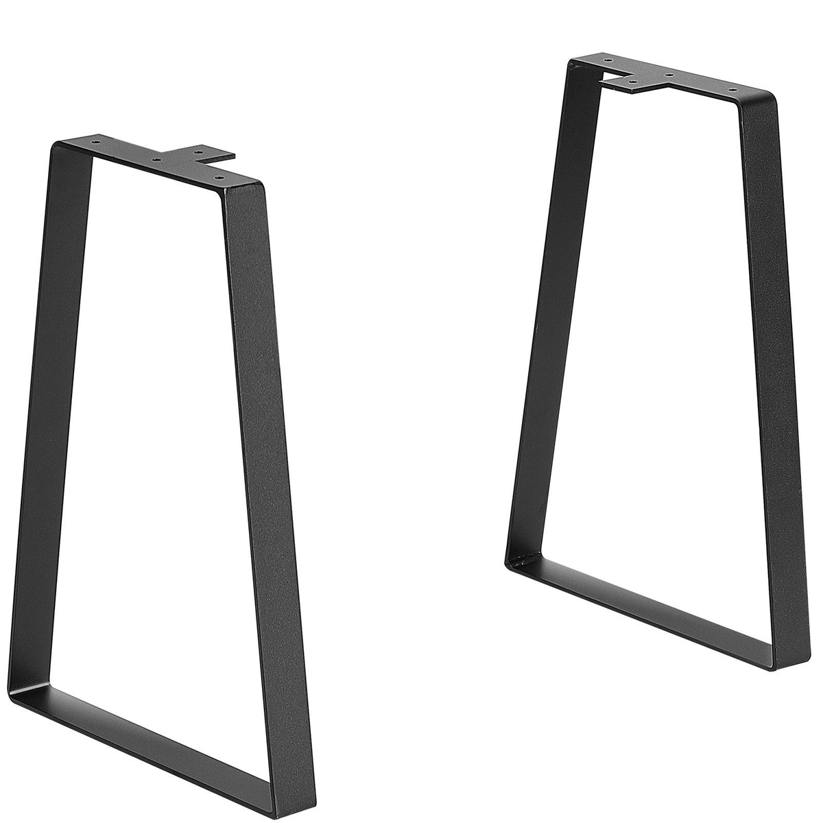 406.4MM Trapezoid Steel Table Legs, Replacement Furniture Legs Set of 2 for DIY Coffee Tables, Modern Desks, Bench, Night Stands, Sofa, Max Load 181.4KG Heavy Duty, Quick Instalation Legs Black