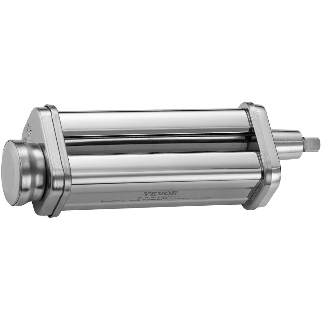VEVOR Pasta Attachment for KitchenAid Stand Mixer, Stainless Steel Pasta Sheet Roller Attachment, Pasta Maker Machine Accessory with 8 Adjustable Thickness Knob, KitchenAid Pasta Attachment by VEVOR