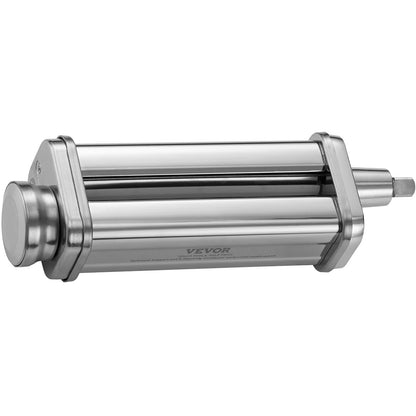 VEVOR Pasta Attachment for KitchenAid Stand Mixer, Stainless Steel Pasta Sheet Roller Attachment, Pasta Maker Machine Accessory with 8 Adjustable Thickness Knob, KitchenAid Pasta Attachment by VEVOR
