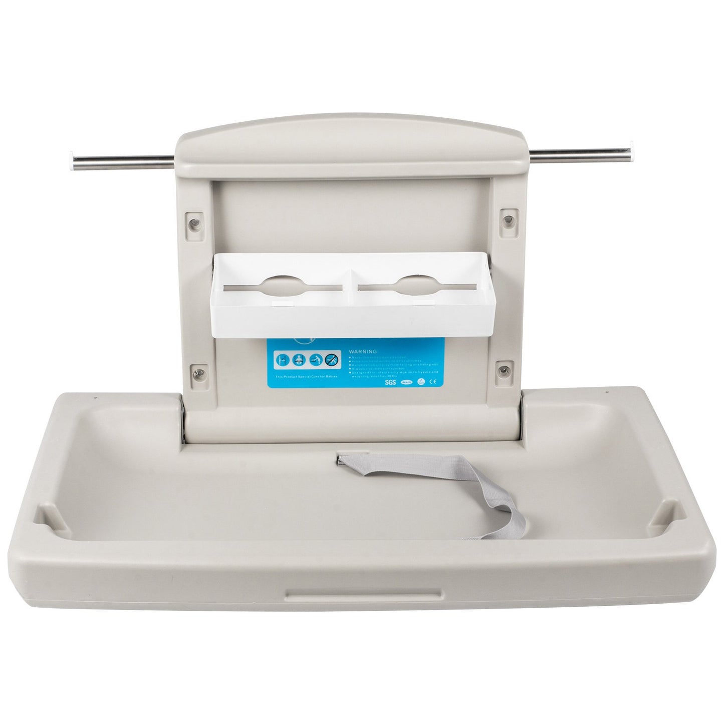 VEVOR Horizontal Baby Changing Table Wall-mounted Baby Diaper Changing Station Vertical Fold Down Baby Changing Table