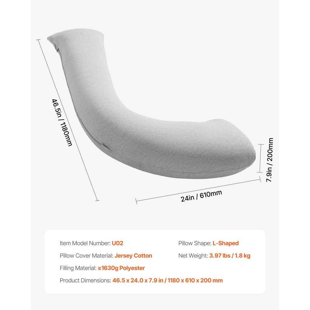 Pregnancy Pillows L-Shaped Pregnant Maternity Pillow Soft & Breathable