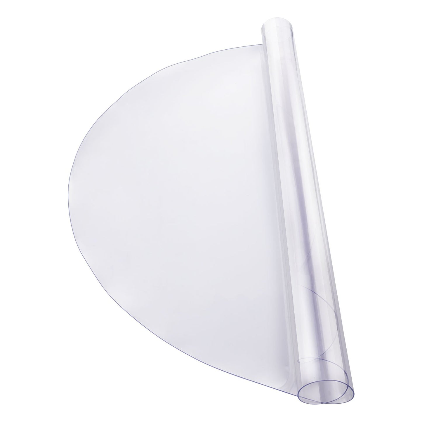 VEVOR Plastic Table Cover, 48 x 48 Inch 2.0 mm Thick Clear Table Protector, Round PVC Desk Mat, Waterproof & Easy Cleaning Desk Pad Tablecloth, for Office Dresser Dining Room Table Night Stand