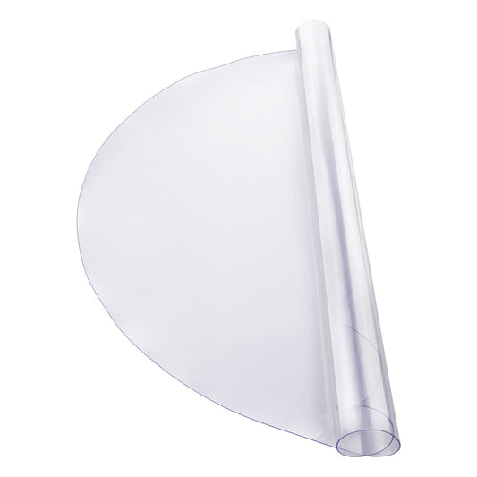 VEVOR Plastic Table Cover, 48 x 48 Inch 2.0 mm Thick Clear Table Protector, Round PVC Desk Mat, Waterproof & Easy Cleaning Desk Pad Tablecloth, for Office Dresser Dining Room Table Night Stand