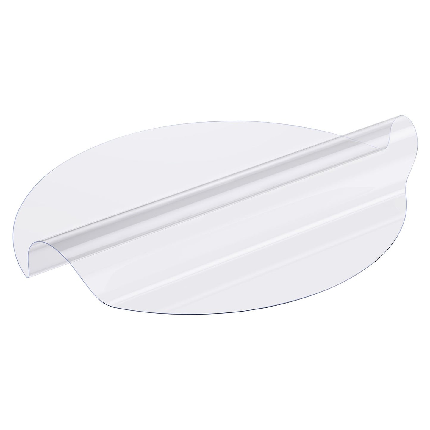 VEVOR Plastic Table Cover, 48 x 48 Inch 2.0 mm Thick Clear Table Protector, Round PVC Desk Mat, Waterproof & Easy Cleaning Desk Pad Tablecloth, for Office Dresser Dining Room Table Night Stand