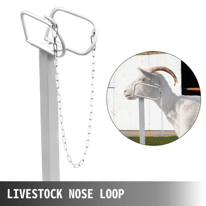 Livestock Stand 51x23 inches, Trimming Stand with Straight Head Piece, Goat Trimming Stand Metal Frame Sheep Shearing Stand Livestock Trimming Stands