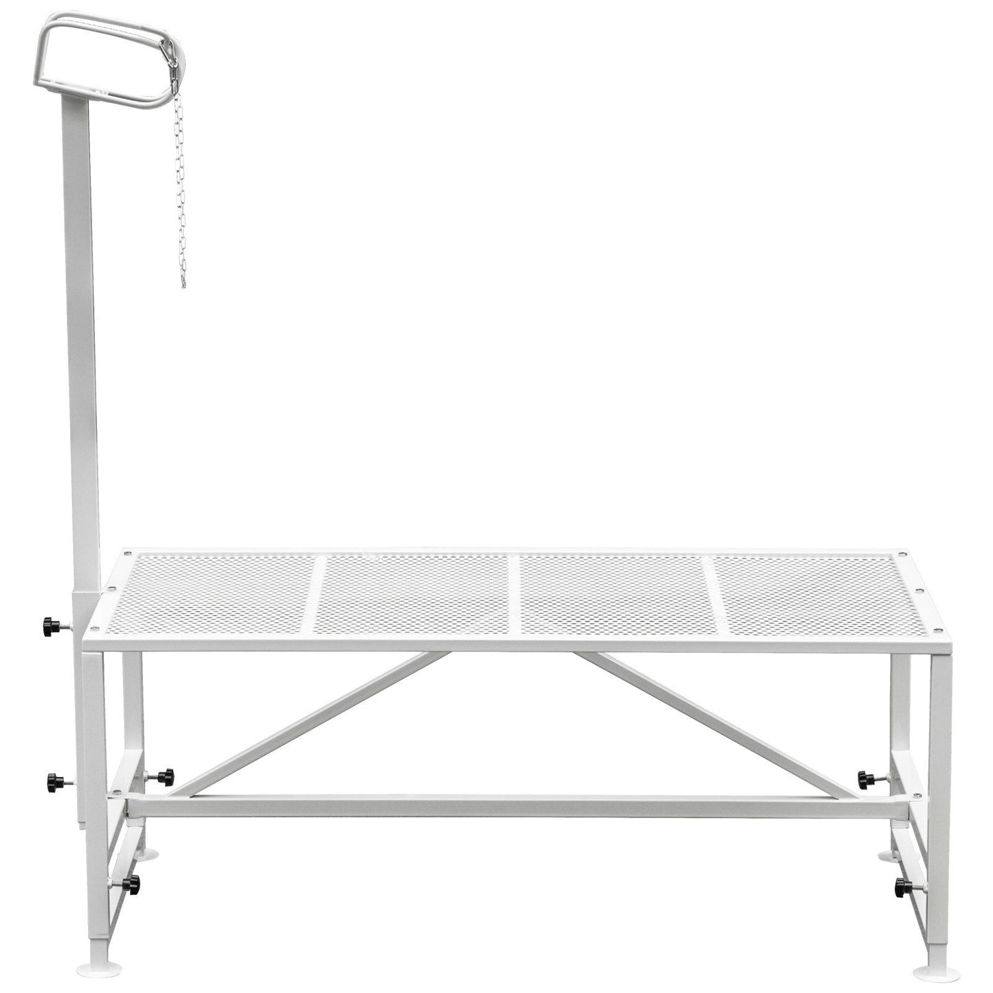 Livestock Stand 51x23 inches, Trimming Stand with Straight Head Piece, Goat Trimming Stand Metal Frame Sheep Shearing Stand Livestock Trimming Stands