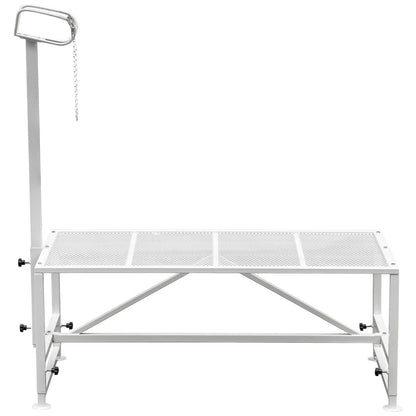 Livestock Stand 51x23 inches, Trimming Stand with Straight Head Piece, Goat Trimming Stand Metal Frame Sheep Shearing Stand Livestock Trimming Stands