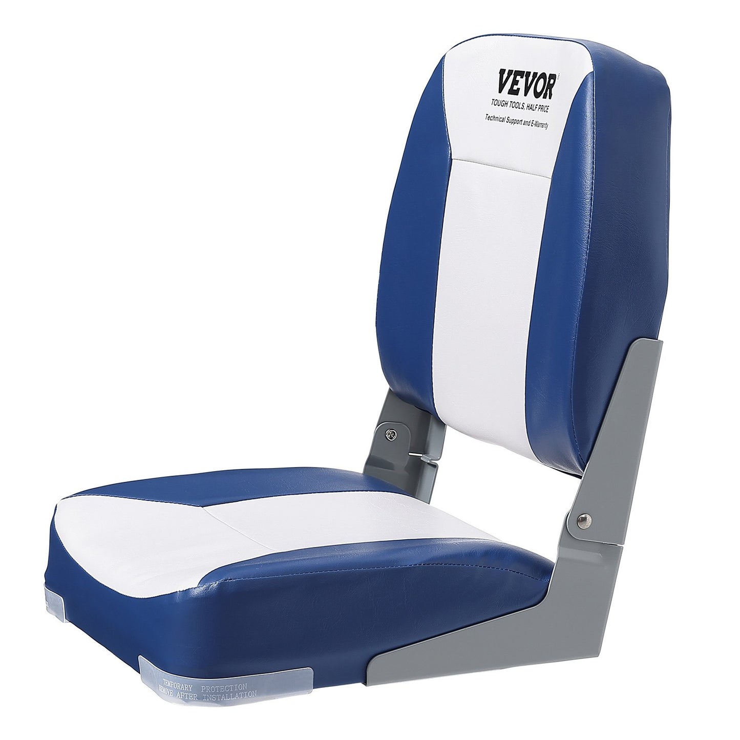 VEVOR Boat Seat Low Back Fold-Down Fishing Boat Chair with Sponge Padding 2 Pack