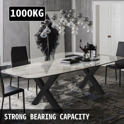 VEVOR Metal Table Legs 28.4 x 29.9 Inch Black Table Legs Premium steel table legs with X-frame style Steel Bench Legs Country Style Table Legs Furniture Leg Perfect for Coffee Store Home Office Bar